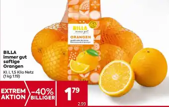 Billa saftige Orangen Angebot