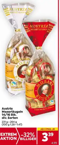 Billa Austria Mozartkugeln Angebot