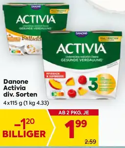 Billa Danone Activia Angebot