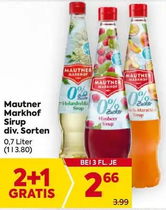 Billa Sirup Angebot