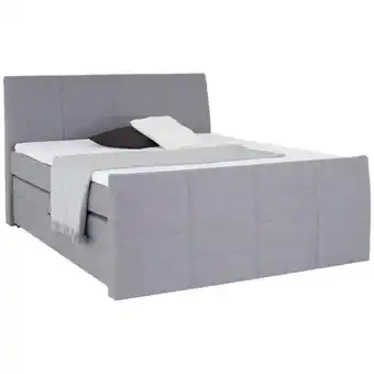 Möbelix Boxspringbett Libra mit Topper 160x200 cm Grau Angebot