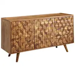 Möbelix Sideboard 138 cm Sheesham, Sheeshamfarben Angebot