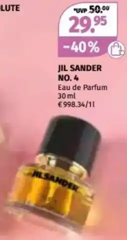 Müller JIL SANDER NO. 4 Eau de Parfum Angebot