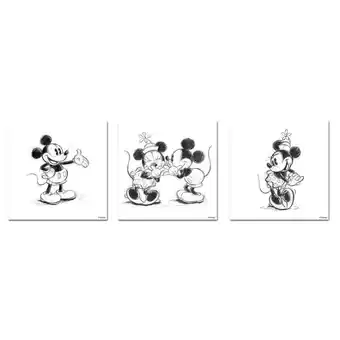 Möbelix Bild 3er-Satz,mickey&minnie Sketche Angebot