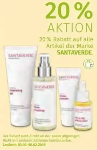 Müller auf alle Artikel der Marke SANTAVERDE Angebot