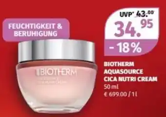 Müller Biotherm aquasource cica nutri cream Angebot