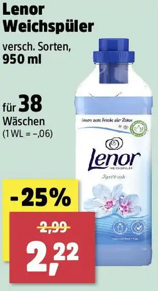 Thomas Philipps Lenor Weichspüler Angebot