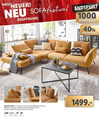 Polstermöbel Fischer Ecksofa stoff Angebot