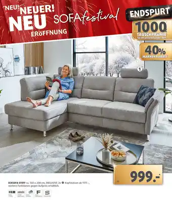 Polstermöbel Fischer Ecksofa stoff Angebot