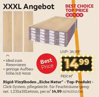 XXXLutz Rigid-Vinylboden „Eiche Natur Angebot