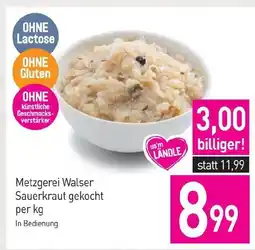 Sutterlüty Metzgerei Walser Sauerkraut gekocht Angebot