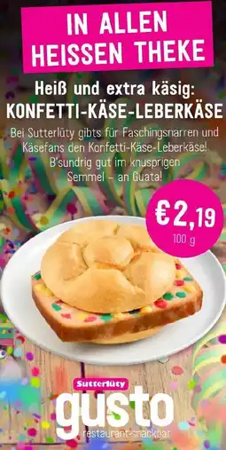 Sutterlüty Konfetti-käse-leberkäse Angebot