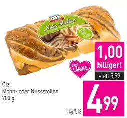 Sutterlüty Ölz Mohn- oder Nussstollen Angebot