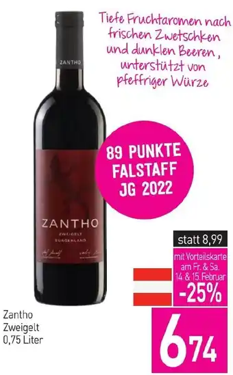 Sutterlüty Zantho Zweigelt Angebot