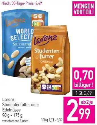 Sutterlüty Studentenfutter oder Edelnüsse Angebot