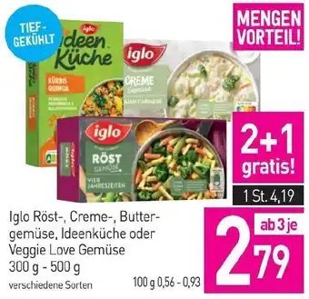 Sutterlüty Iglo Röst-, Creme-, Butter- gemüse, Ideenküche oder Veggie Love Gemüse Angebot