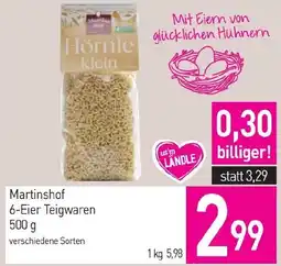 Sutterlüty Martinshof 6-Eier Teigwaren Angebot