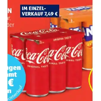 Hofer Limonaden Coke Regular, Coke Zero oder Fanta HOFER Angebot