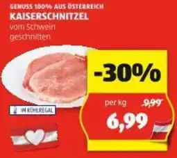 Hofer Kaiserschnitzel vom schwein geschnitten Angebot