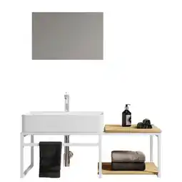 Möbelix Badezimmer 3--teilig. Waschplatz 'bitila 100' Angebot