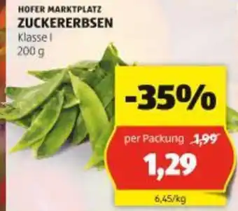 Hofer Zuckererbsen Angebot