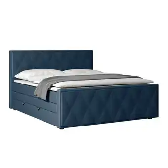 Möbelix Boxspringbett Porto 180x200 cm Blau Angebot