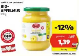 Hofer Bio- apfelmus Angebot