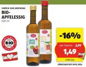 Hofer Bio- apfelessig Angebot