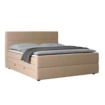 Möbelix Boxspringbett Verona 180x200 cm Naturfarben Angebot