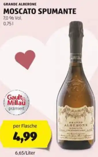 Hofer Moscato spumante Angebot