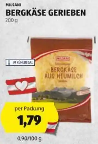 Hofer Bergkäse gerieben Angebot