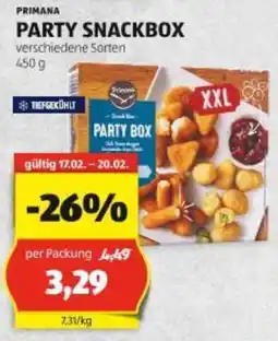 Hofer Party snackbox Angebot