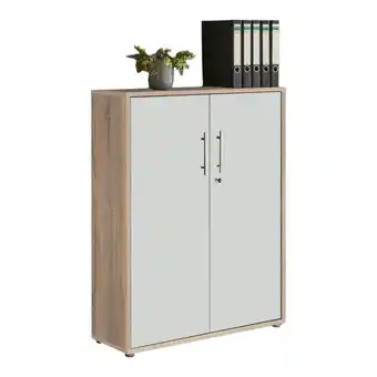 Möbelix Aktenschrank versperrbar Weiß/Eiche Dekor B: 84,5 cm Angebot