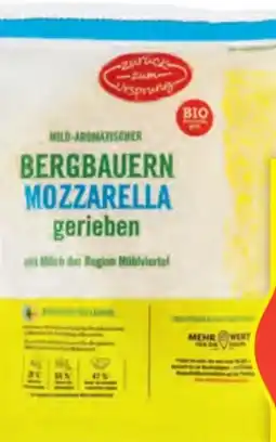 Hofer Zurück zum Ursprung Bio-Mozzarella Angebot