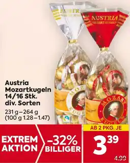 Billa Austria Mozartkugeln Angebot