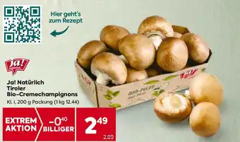 Billa Natürlich Tiroler Bio-Cremechampignons Angebot