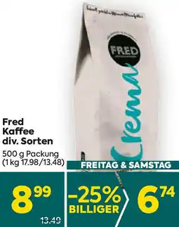 Billa Fred Kaffee Angebot