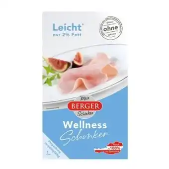 Billa Berger Wellness Schinkenaufschnitt Angebot