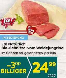 Billa Bio-Schnitzel vom Weidejungrind Angebot