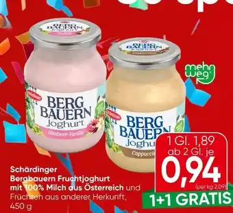 Eurospar Schärdinger Bergbauern Joghurt Angebot