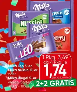 Eurospar Milka Riegel Leo Angebot