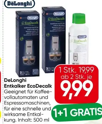 Eurospar DeLonghi Entkalker EcoDecalk Angebot