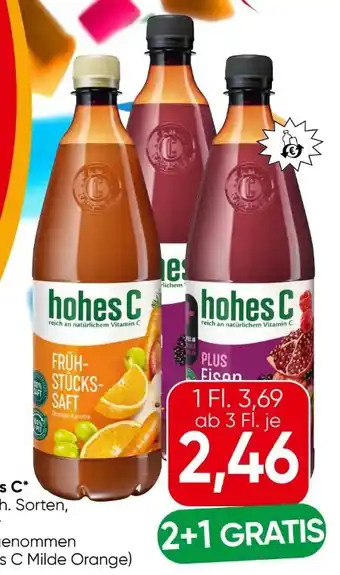 Eurospar Hohes C Fruchtsaft Angebot