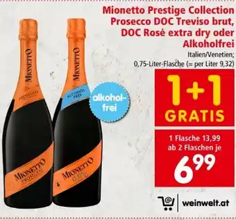 Interspar Mionetto Prestige Collection Prosecco Angebot