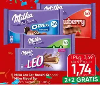 Spar Milka Riegel Leo Angebot