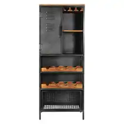 Möbelix Barschrank Montana B: 72 cm Schwarz Angebot