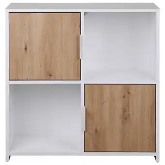 Möbelix Regal mit Schrank Pepeto B: 77cm Weiß, Eiche Artisan Angebot