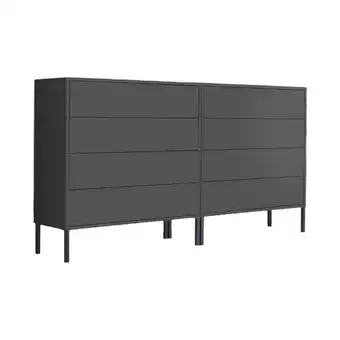 Möbelix Sideboard Mailand B: 158 cm Anthrazit Angebot