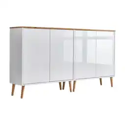 Möbelix Sideboard Mailand2 B:158cm Eiche/Weiß Angebot