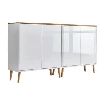 Möbelix Sideboard Mailand2 B:158cm Eiche/Weiß Angebot